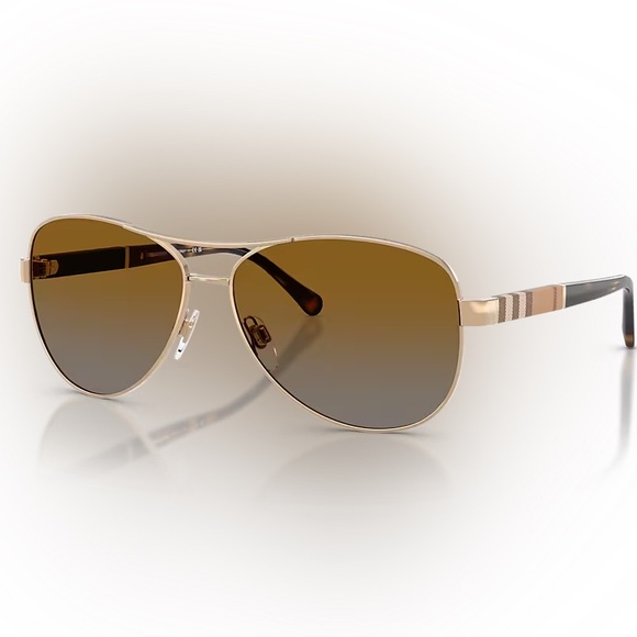 Burberry Accessories - Burberry BE3080 114513 Aviator Sunglasses